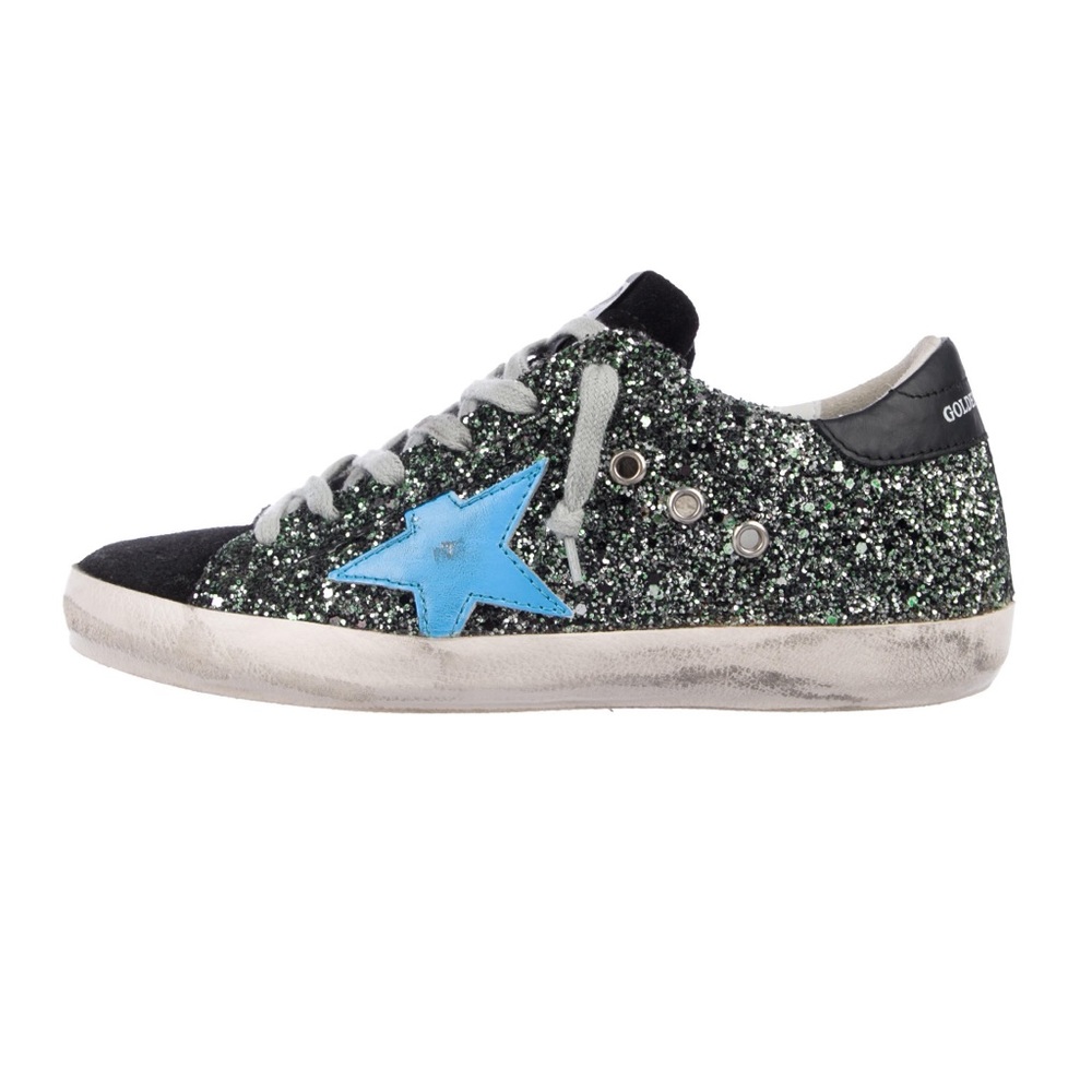 Golden Goose Superstar Glitter Low-Top Sneakers
